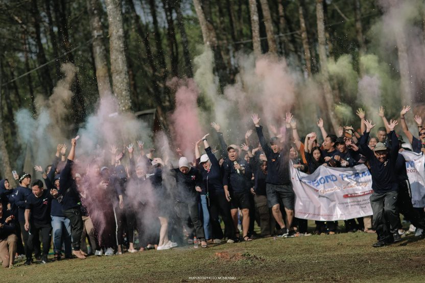 Keseruan color fun activity di gathering Arfa Digital